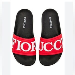 Fiorucci Bold Red Slide Sandals